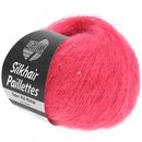 Lana Grossa Silkhair Paillettes Farbe 424 himbeer