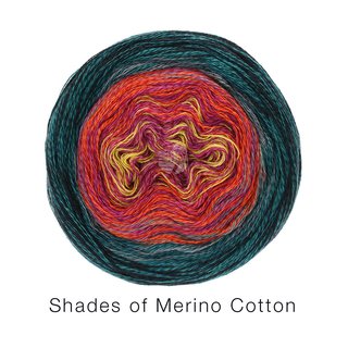 Lana Grossa Shades of Merino Cotton Farbe 608  200 gramm Knäuel