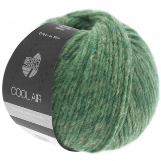 Lana Grossa Cool Air Farbe 13, grün/grau 50 gramm Knäuel