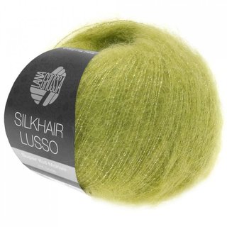 Lana Grossa Silkhair Lusso 25 gramm Knäuel Farbe 921 apfelgrün