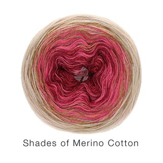 Lana Grossa Shades of Merino Cotton 200 gramm Knäuel Farbe 407
