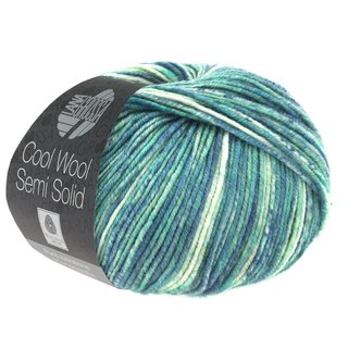 Lana Grossa Cool Wool Semi Solid  50 gramm Knäuel  Farbe 6505 graugrün/antikviolett/ecru meliert