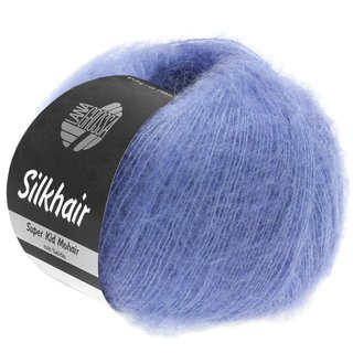 Lana Grossa Silkhair 25 gramm Knäuel Farbe 116, veilchenblau