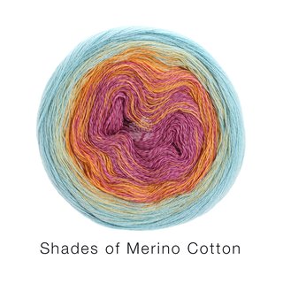 Lana Grossa Shades of Merino Cotton 200 gramm Knäuel Farbe 418