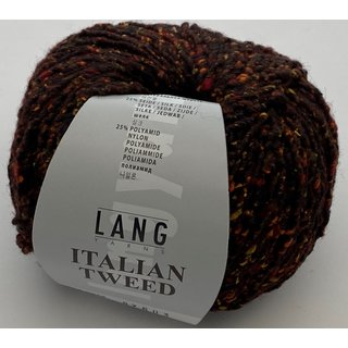 Lang Yarns Italian Tweed 50 gramm Knäuel Farbe 68, dunkelbraun