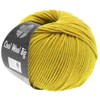 Lana Grossa Cool Wool Big uni  50 gramm Knäuel  Farbe 973, senf
