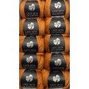 500 gramm Lana Grossa Lace Seta Mulberry, 10 Knäuel a 50 g, Farbe 9, orange