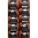 500 gramm Lana Grossa Lace Seta Mulberry, 10 Knäuel a 50 g, Farbe 11, terracotta