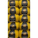 250 gramm Lana Grossa Cashmere Moda, 10 Knäuel a 25 gramm,  Farbe 3, gelb
