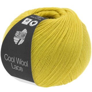 Lana Grossa Cool Wool Lace, 50 gramm Knäuel,  Farbe 8, senf