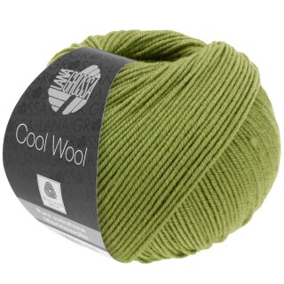 Lana Grossa Cool Wool uni,l 50 gramm Knäuel, Farbe 2090, khaki