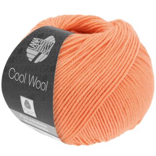 Lana Grossa Cool Wool uni,l 50 gramm Knäuel, Farbe 2095, lachs