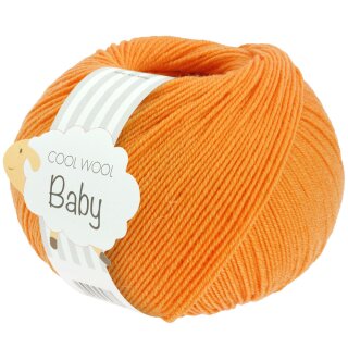 Lana Grossa Cool Wool Baby, 50 gramm Knäuel, Farbe 294, orange